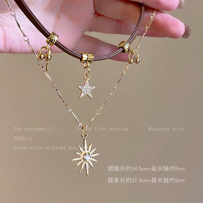 Butterfly Tassel Necklace for Women South Korea Light Luxury High-Grade Clavicle Chain New Popular Minority All-Match Ornament