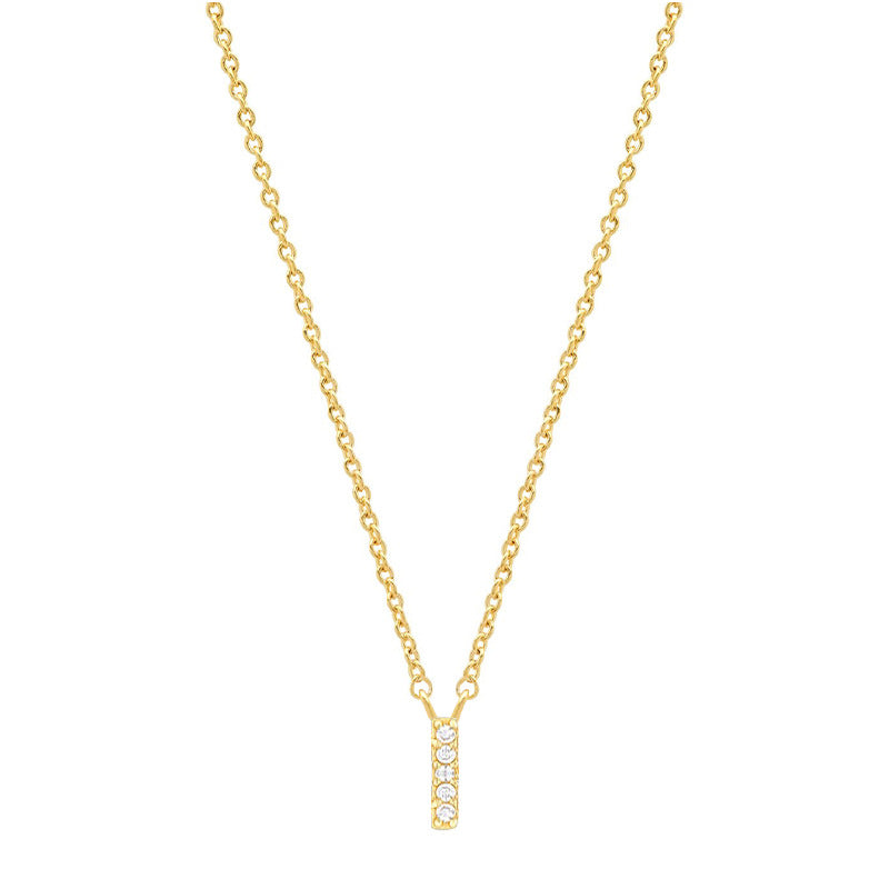 vakkv Hot Selling Fashion All-Match S925 Silver 26 English Letters Pendant Necklace for Women Inlaid Zircon Special-Interest Design