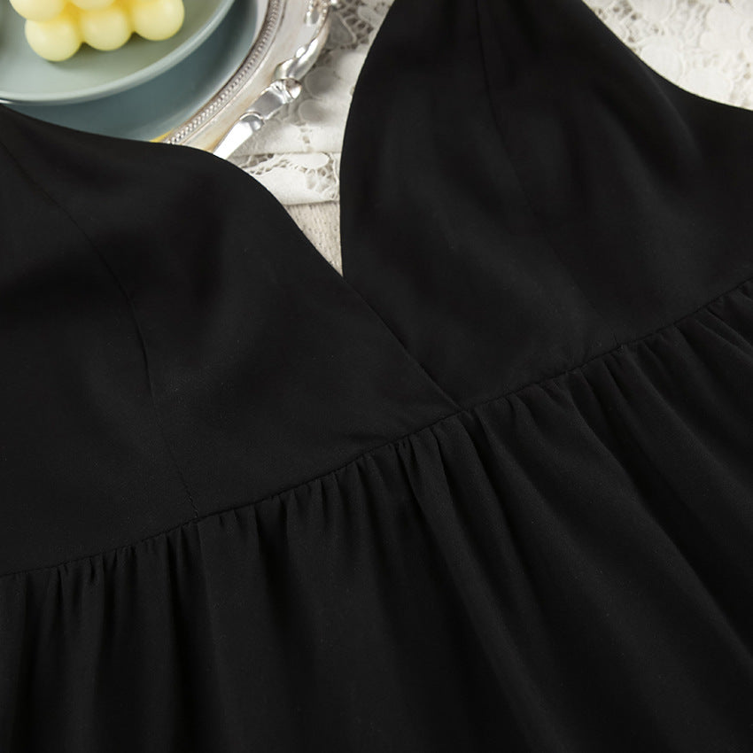 VAKKV 2025 Spring New new soft and comfortable human cotton nightgown casual suspender short women's loungewear wholesale