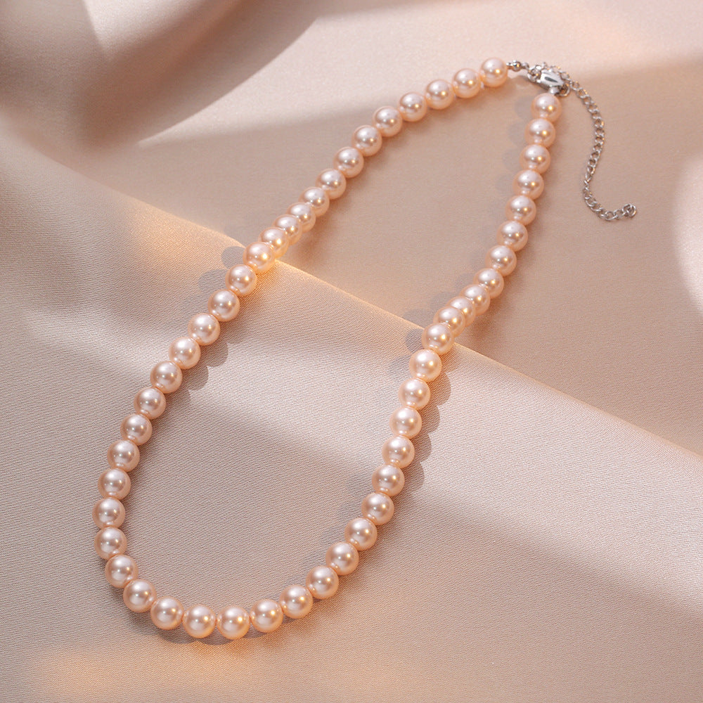 Necklace for Women Fever Same Style Shijia Pearl Clavicle Chain New Graceful and Fashionable Personalized Japanese and Korean Style Necklace