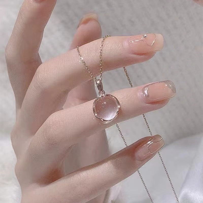 S925 Silver Light Luxury Necklace Versatile Trendy Clavicle Chain Female Butterfly Simple Niche High Sense Elegant Sweater Chain Ornament