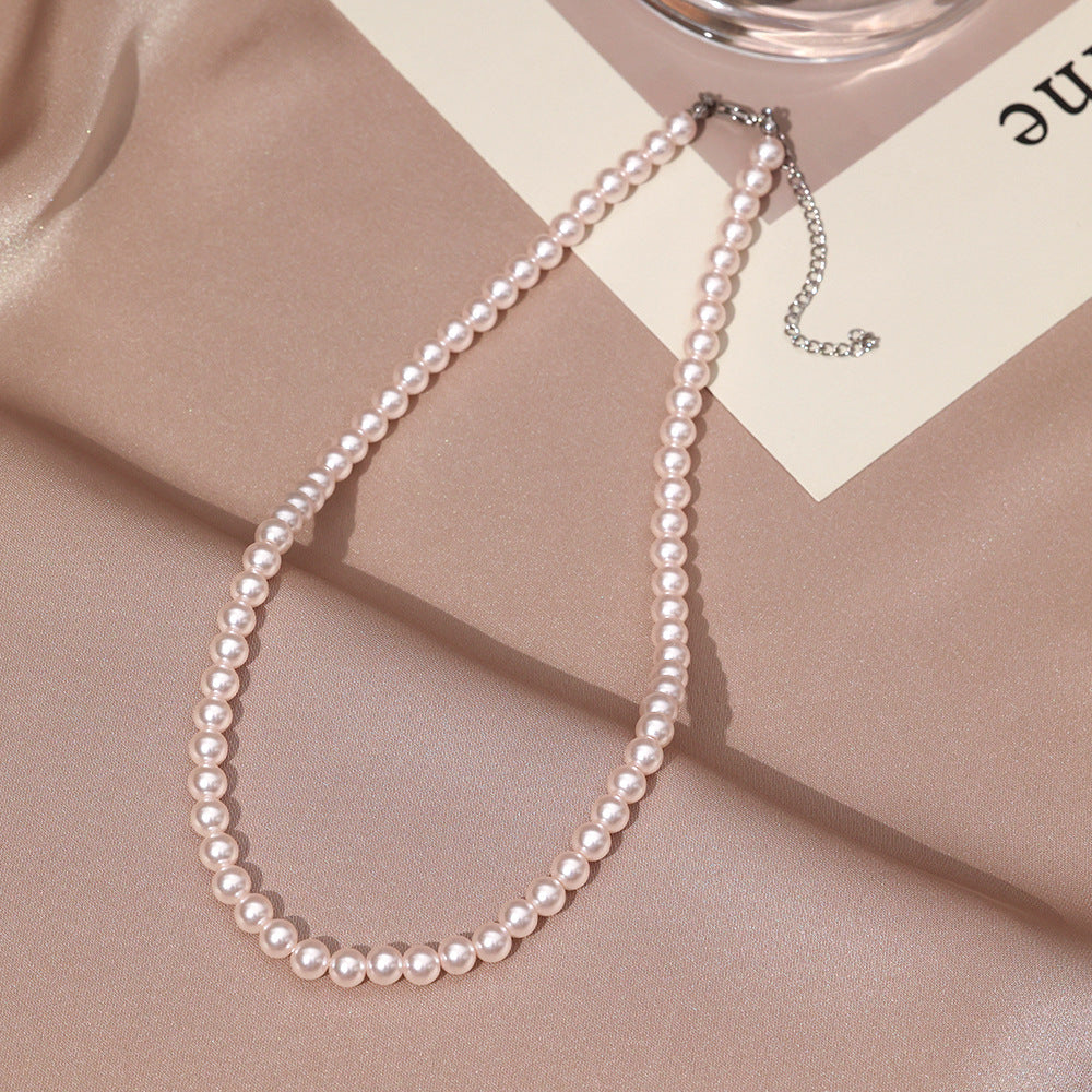 Necklace for Women Fever Same Style Shijia Pearl Clavicle Chain New Graceful and Fashionable Personalized Japanese and Korean Style Necklace