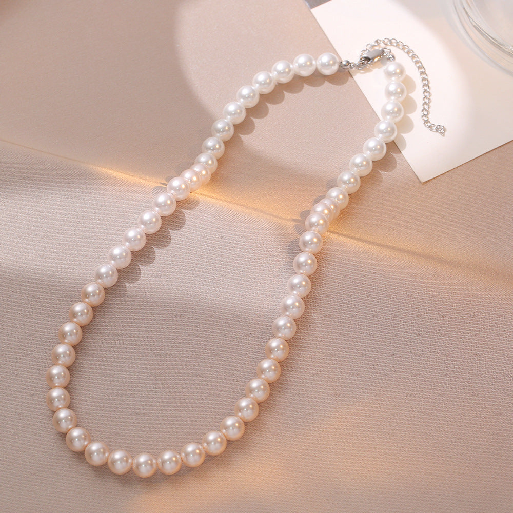 Necklace for Women Fever Same Style Shijia Pearl Clavicle Chain New Graceful and Fashionable Personalized Japanese and Korean Style Necklace