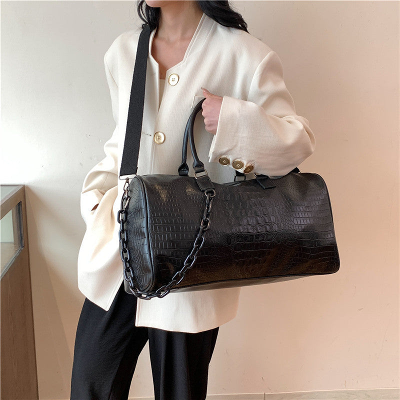 Cross-Border Women's Bag New Fashionable Stylish Advanced Texture Trendy Simple Leisure Chain Portable Shoulder Messenger Bag