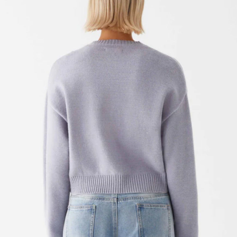 New new knitted sweater women's clothing fashion versatile casual wear loose pullover sweater women