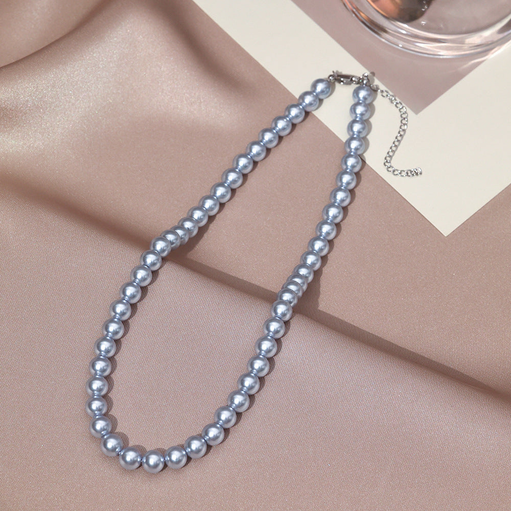Necklace for Women Fever Same Style Shijia Pearl Clavicle Chain New Graceful and Fashionable Personalized Japanese and Korean Style Necklace