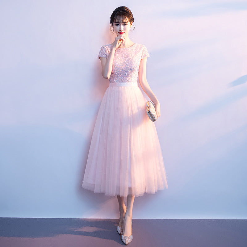 VAKKV Choir Performance Costume Female Dress Banquet Temperament Host Chorus Recitation Competition Costume Adult Formal Dress