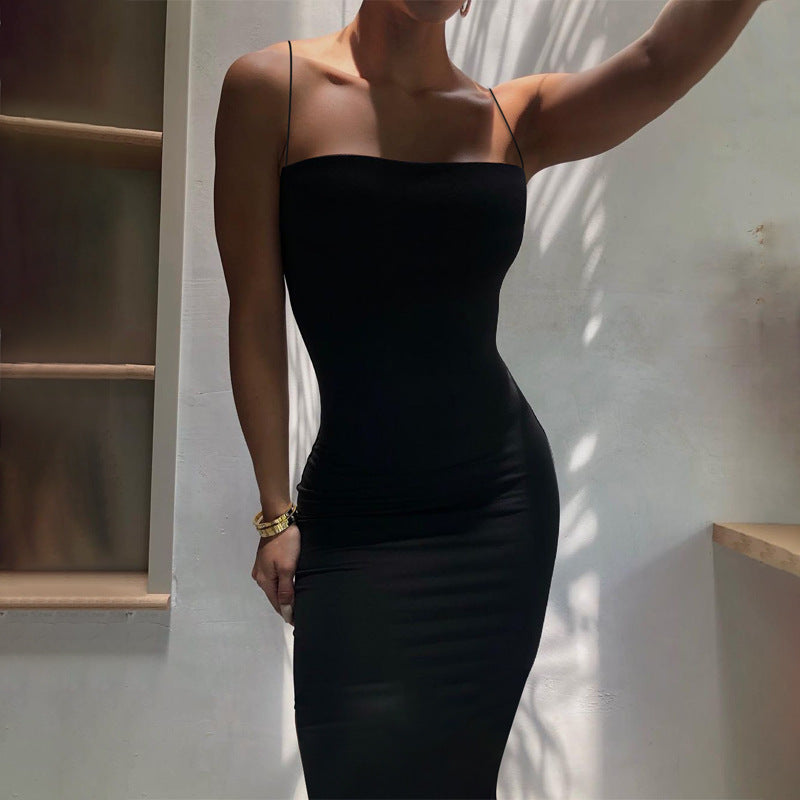 VAKKV 2025 AB019 spring and summer new women's clothing ins sexy suspender temperament suspender dress fashion slim dress women