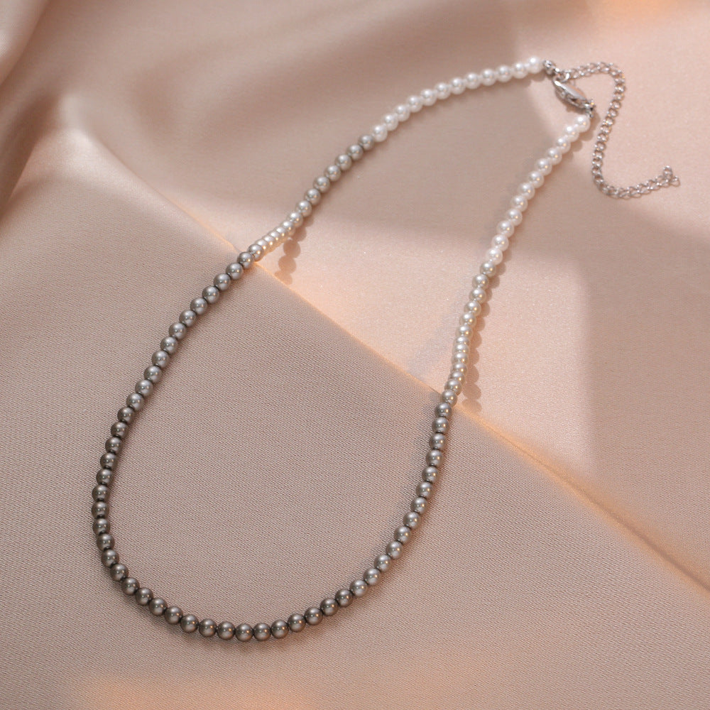 Necklace for Women Fever Same Style Shijia Pearl Clavicle Chain New Graceful and Fashionable Personalized Japanese and Korean Style Necklace