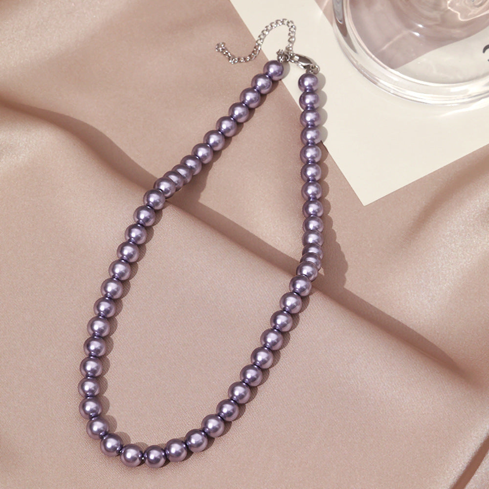 Necklace for Women Fever Same Style Shijia Pearl Clavicle Chain New Graceful and Fashionable Personalized Japanese and Korean Style Necklace