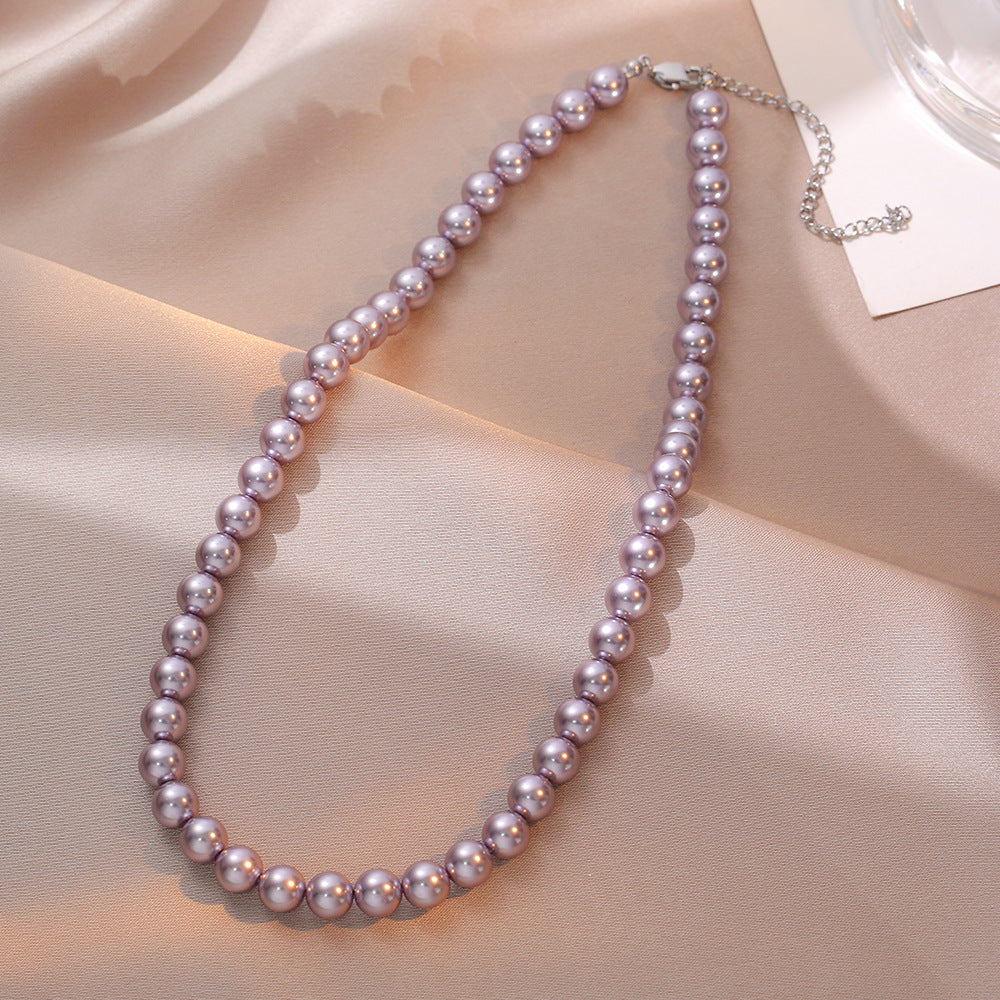 Necklace for Women Fever Same Style Shijia Pearl Clavicle Chain New Graceful and Fashionable Personalized Japanese and Korean Style Necklace