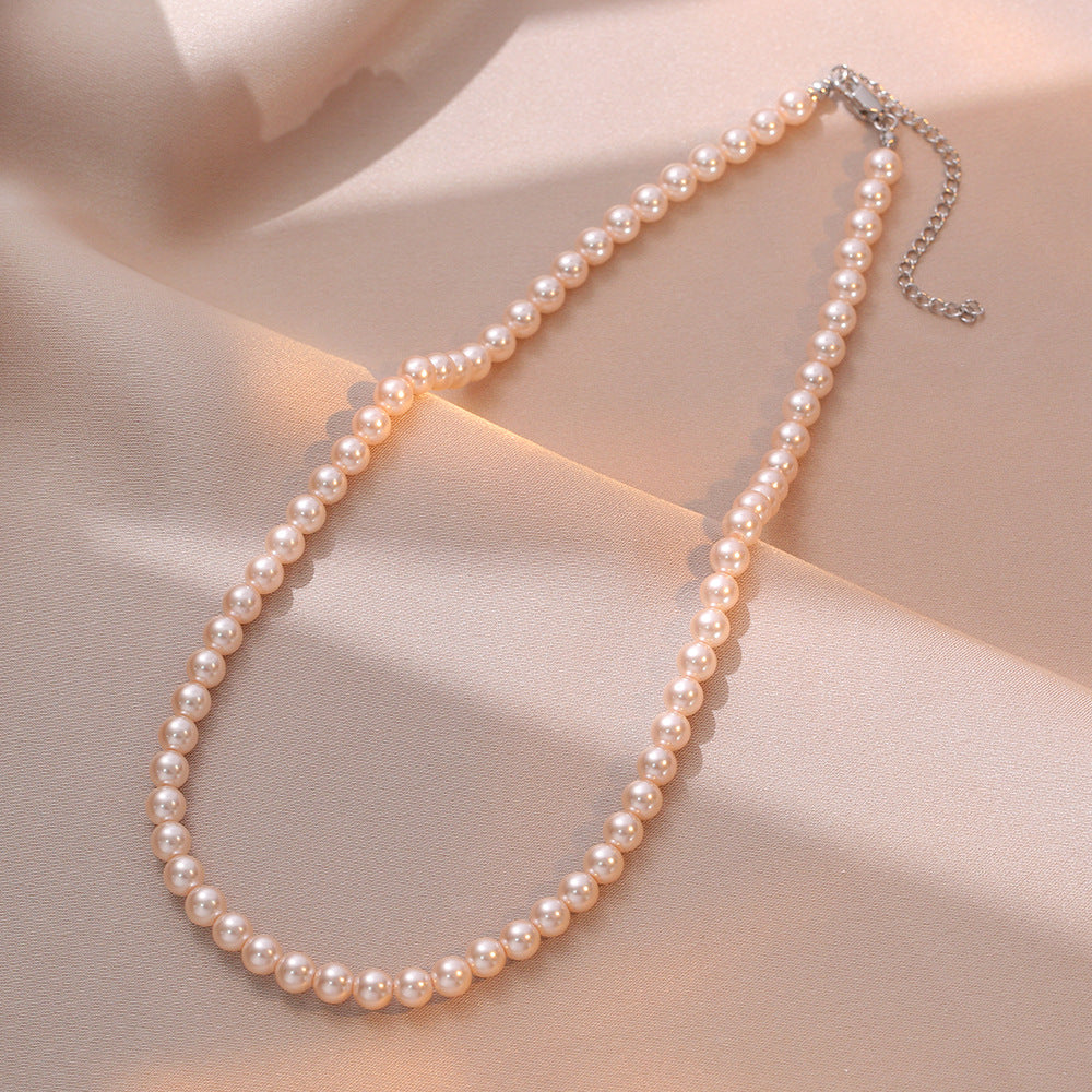 Necklace for Women Fever Same Style Shijia Pearl Clavicle Chain New Graceful and Fashionable Personalized Japanese and Korean Style Necklace