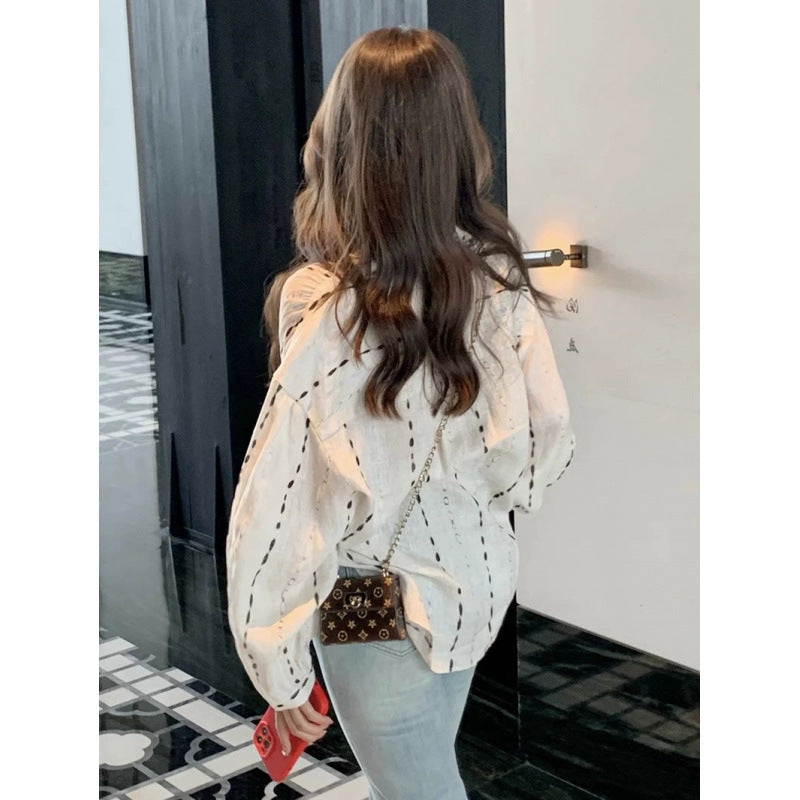 Shirt women's summer new sunscreen unique and beautiful shirt is popular this year cotton and linen high-end long-sleeved sunscreen chiffon shirt