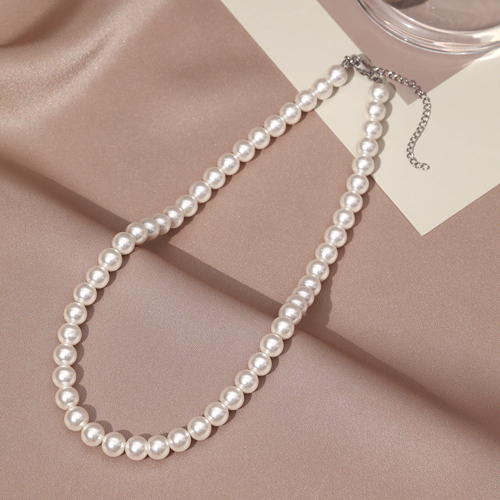 Necklace for Women Fever Same Style Shijia Pearl Clavicle Chain New Graceful and Fashionable Personalized Japanese and Korean Style Necklace