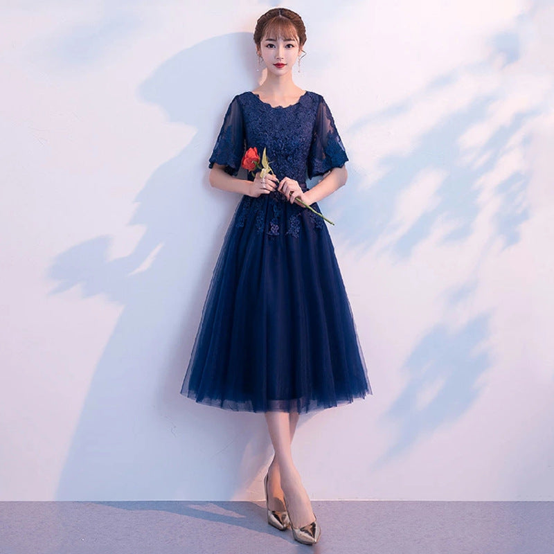 VSKKV Annual Party Evening Dress Women Spring New Banquet Temperament Elegant Party Host Slim Long Dress
