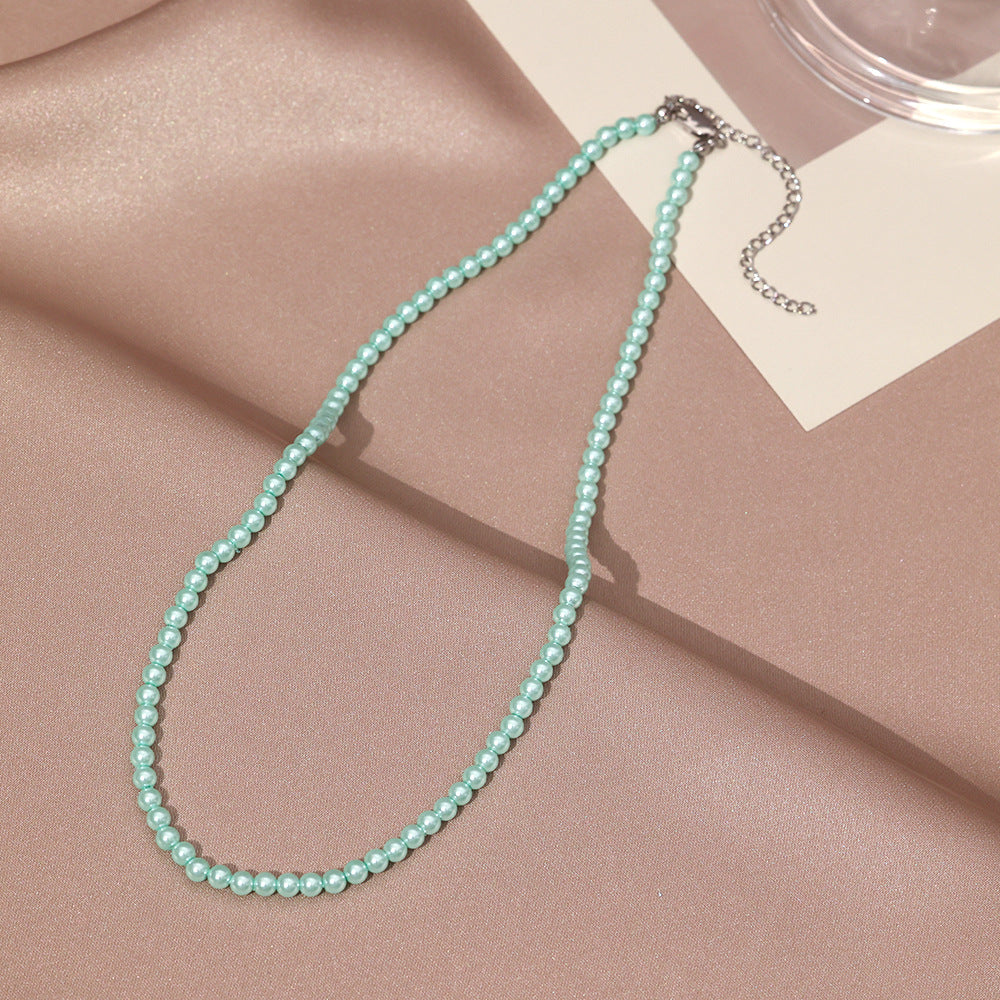Necklace for Women Fever Same Style Shijia Pearl Clavicle Chain New Graceful and Fashionable Personalized Japanese and Korean Style Necklace