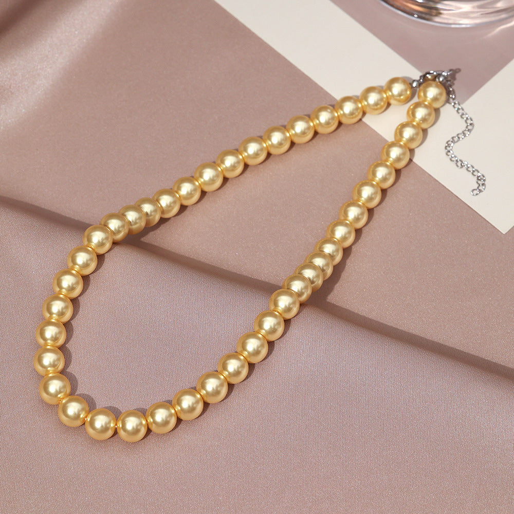 Necklace for Women Fever Same Style Shijia Pearl Clavicle Chain New Graceful and Fashionable Personalized Japanese and Korean Style Necklace