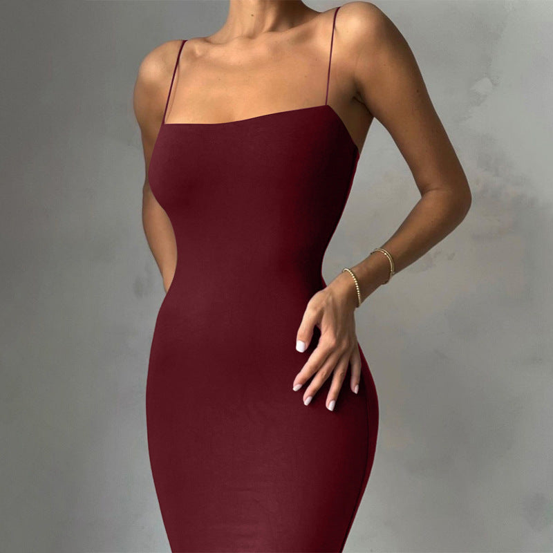 VAKKV 2025 AB019 spring and summer new women's clothing ins sexy suspender temperament suspender dress fashion slim dress women