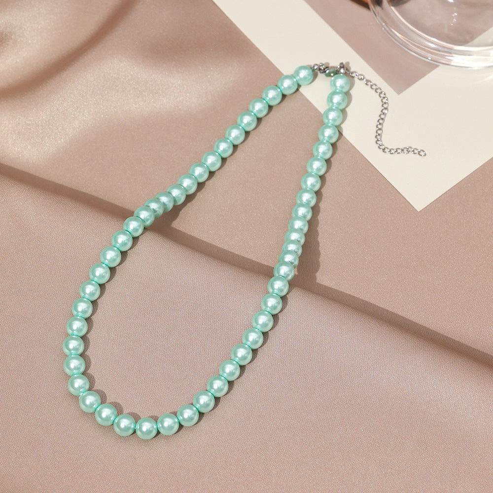 Necklace for Women Fever Same Style Shijia Pearl Clavicle Chain New Graceful and Fashionable Personalized Japanese and Korean Style Necklace