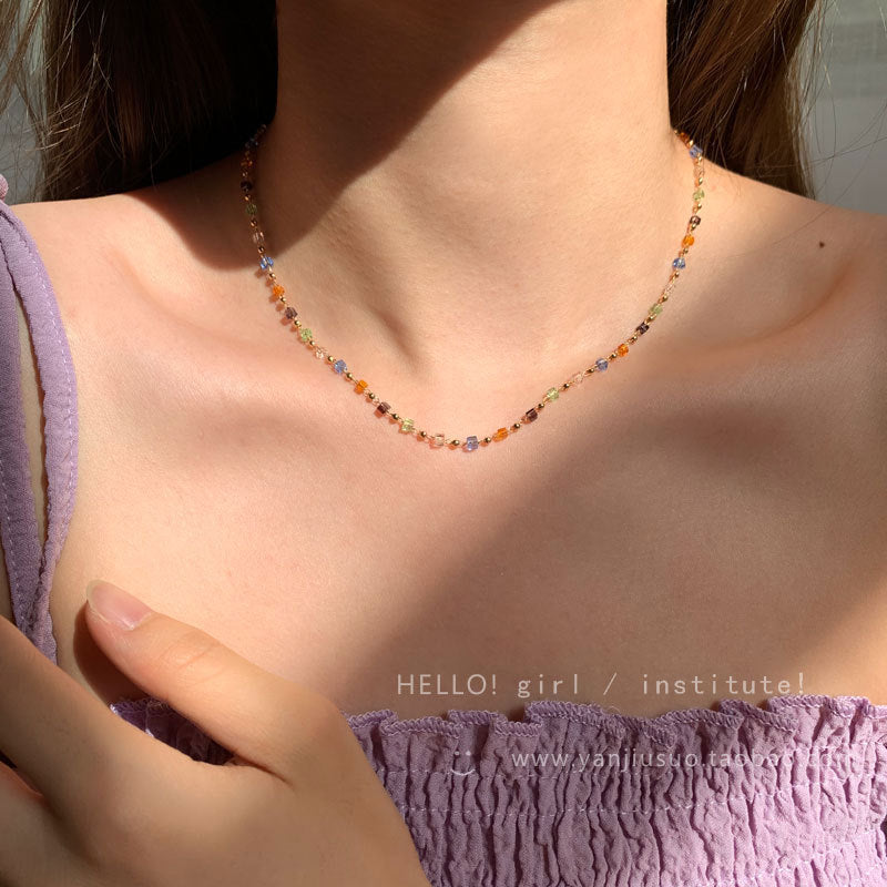 Butterfly Tassel Necklace for Women South Korea Light Luxury High-Grade Clavicle Chain New Popular Minority All-Match Ornament