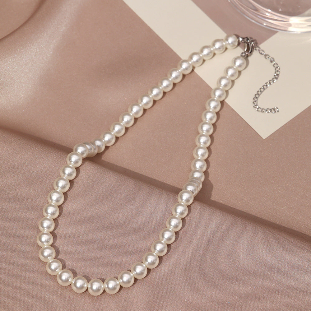 Necklace for Women Fever Same Style Shijia Pearl Clavicle Chain New Graceful and Fashionable Personalized Japanese and Korean Style Necklace