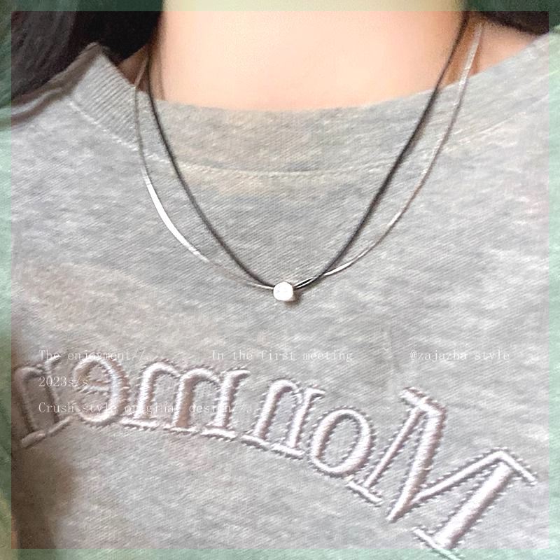 Butterfly Tassel Necklace for Women South Korea Light Luxury High-Grade Clavicle Chain New Popular Minority All-Match Ornament