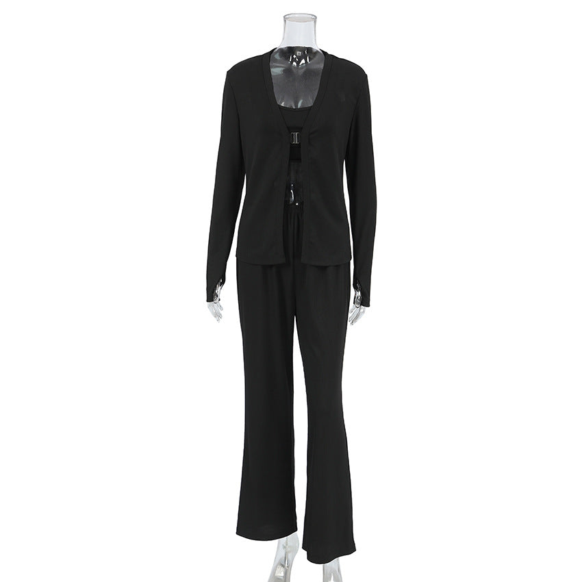 VAKKV 2025 Popular, and are selling New spring pajamas, underwear suspenders, long-sleeved trousers sets, knitted loungewear.