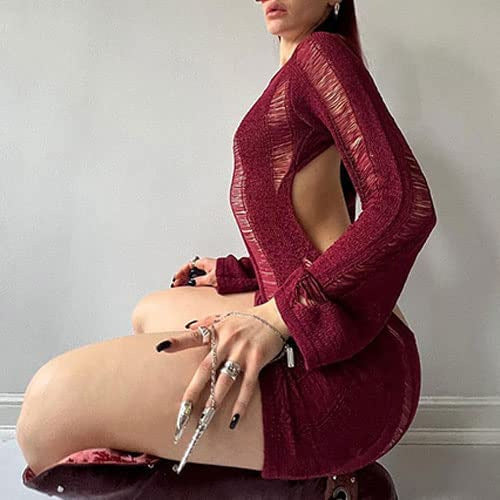 New new women's clothing halter machine buttocks short skirt sexy slim hollow dress women's summer