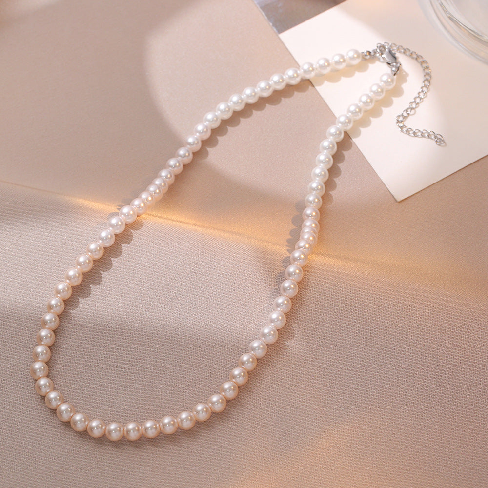 Necklace for Women Fever Same Style Shijia Pearl Clavicle Chain New Graceful and Fashionable Personalized Japanese and Korean Style Necklace