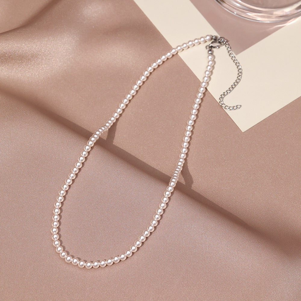 Necklace for Women Fever Same Style Shijia Pearl Clavicle Chain New Graceful and Fashionable Personalized Japanese and Korean Style Necklace