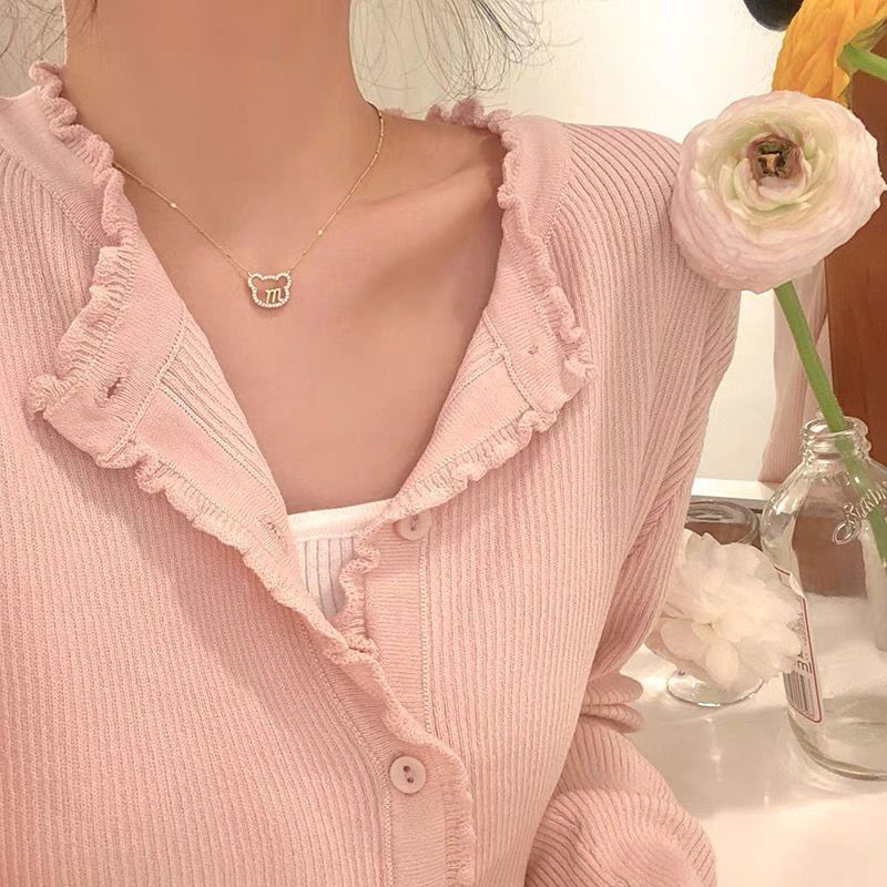 S925 Silver Light Luxury Necklace Versatile Trendy Clavicle Chain Female Butterfly Simple Niche High Sense Elegant Sweater Chain Ornament