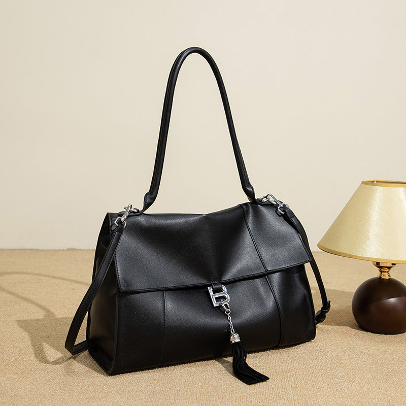 2025 Shoulder bag women's popular new rodeo tote bag fashionable and simple commuter bag high-end sense large-capacity women's bag