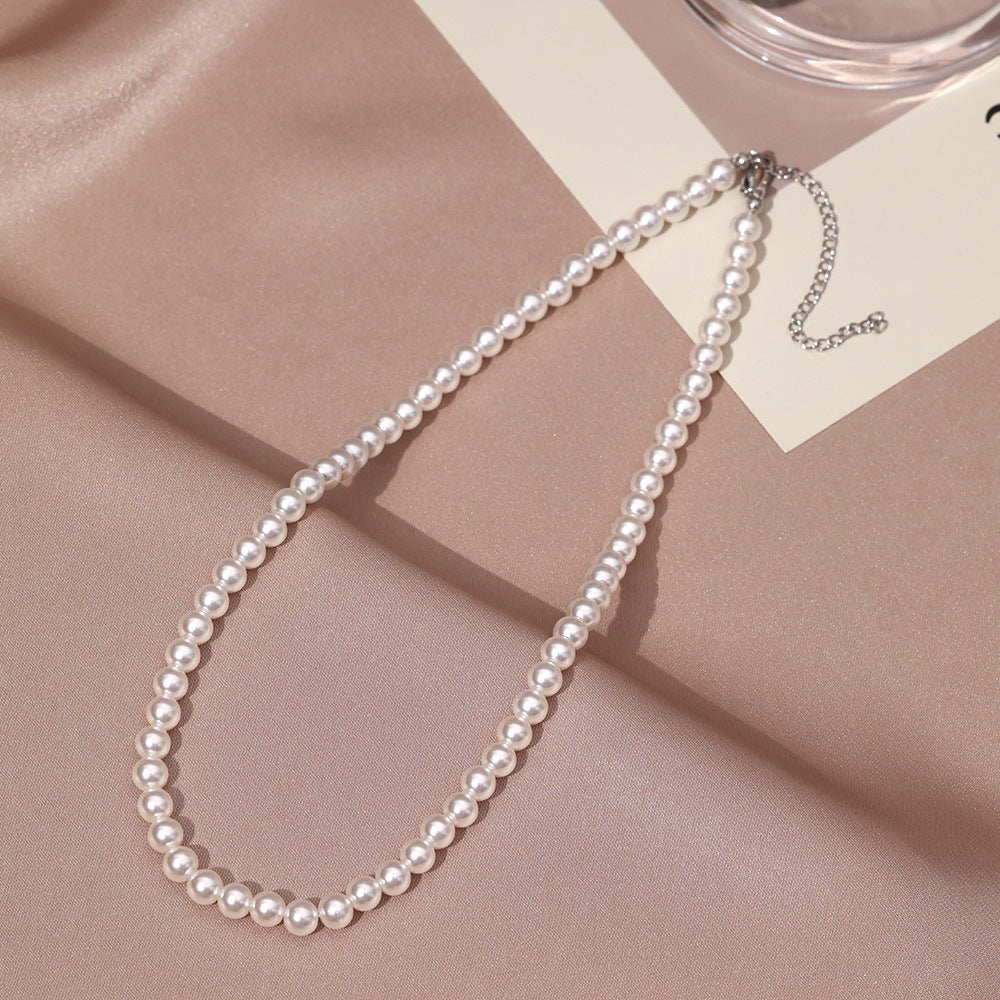 Necklace for Women Fever Same Style Shijia Pearl Clavicle Chain New Graceful and Fashionable Personalized Japanese and Korean Style Necklace