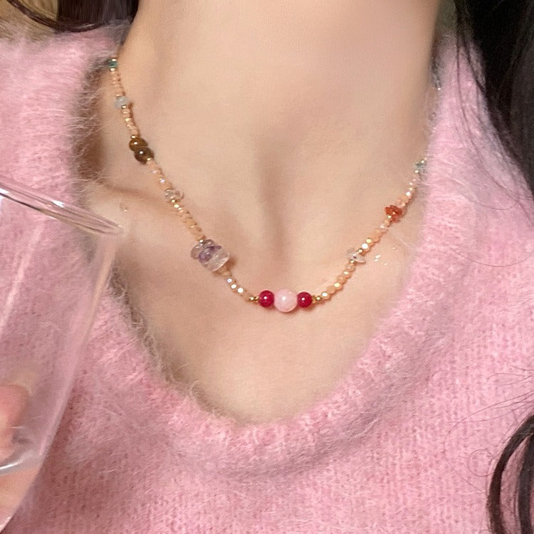 Butterfly Tassel Necklace for Women South Korea Light Luxury High-Grade Clavicle Chain New Popular Minority All-Match Ornament