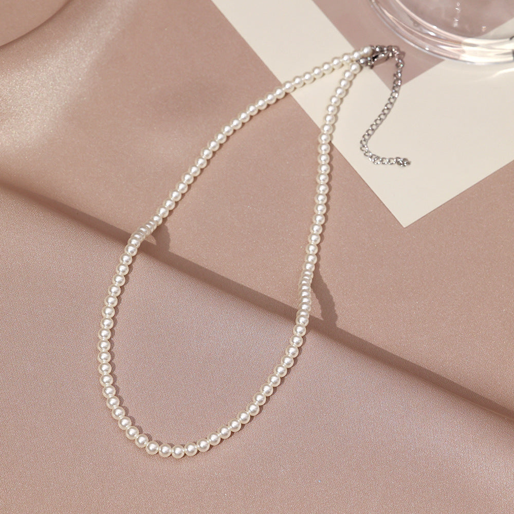 Necklace for Women Fever Same Style Shijia Pearl Clavicle Chain New Graceful and Fashionable Personalized Japanese and Korean Style Necklace