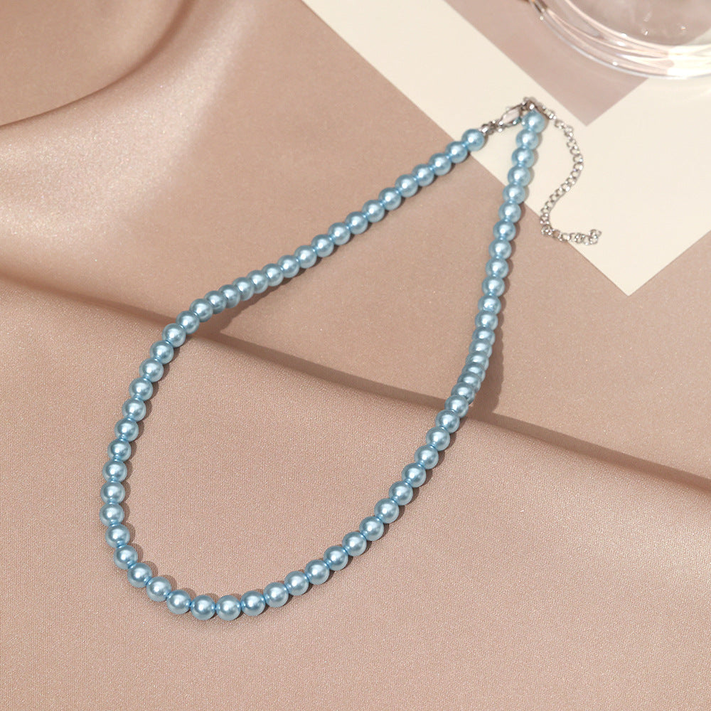 Necklace for Women Fever Same Style Shijia Pearl Clavicle Chain New Graceful and Fashionable Personalized Japanese and Korean Style Necklace