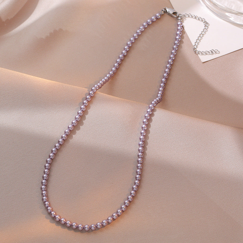 Necklace for Women Fever Same Style Shijia Pearl Clavicle Chain New Graceful and Fashionable Personalized Japanese and Korean Style Necklace