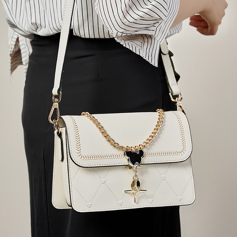 VAKKV 2025 Bag Fashion Versatile Casual Summer Niche High-end Cowhide Small Square Bag Underarm Bag Shoulder Bag Crossbody Bag