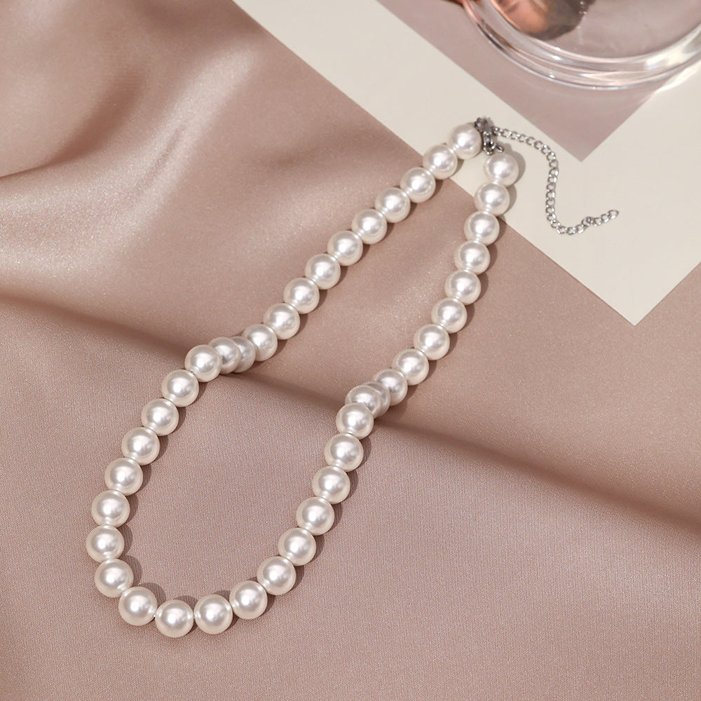 Necklace for Women Fever Same Style Shijia Pearl Clavicle Chain New Graceful and Fashionable Personalized Japanese and Korean Style Necklace