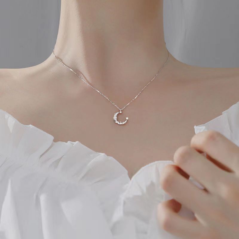 S925 Silver Light Luxury Necklace Versatile Trendy Clavicle Chain Female Butterfly Simple Niche High Sense Elegant Sweater Chain Ornament