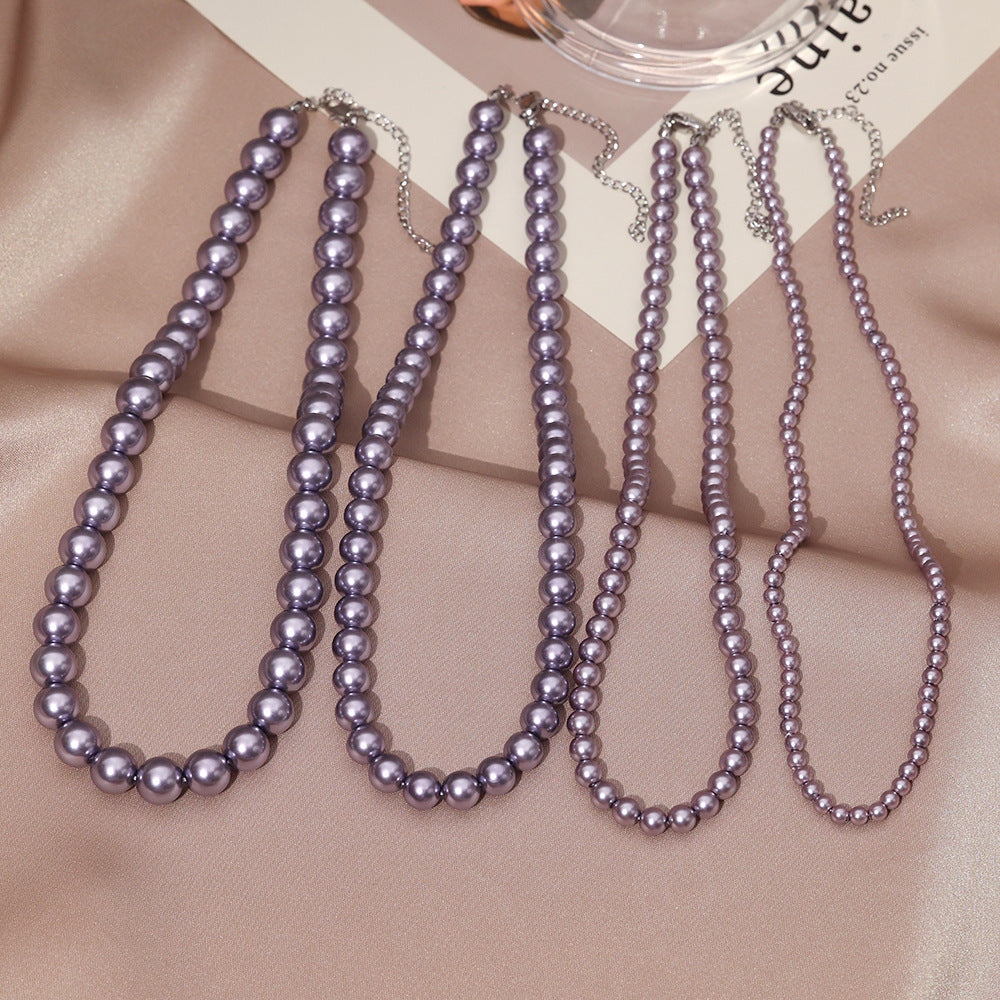 Necklace for Women Fever Same Style Shijia Pearl Clavicle Chain New Graceful and Fashionable Personalized Japanese and Korean Style Necklace