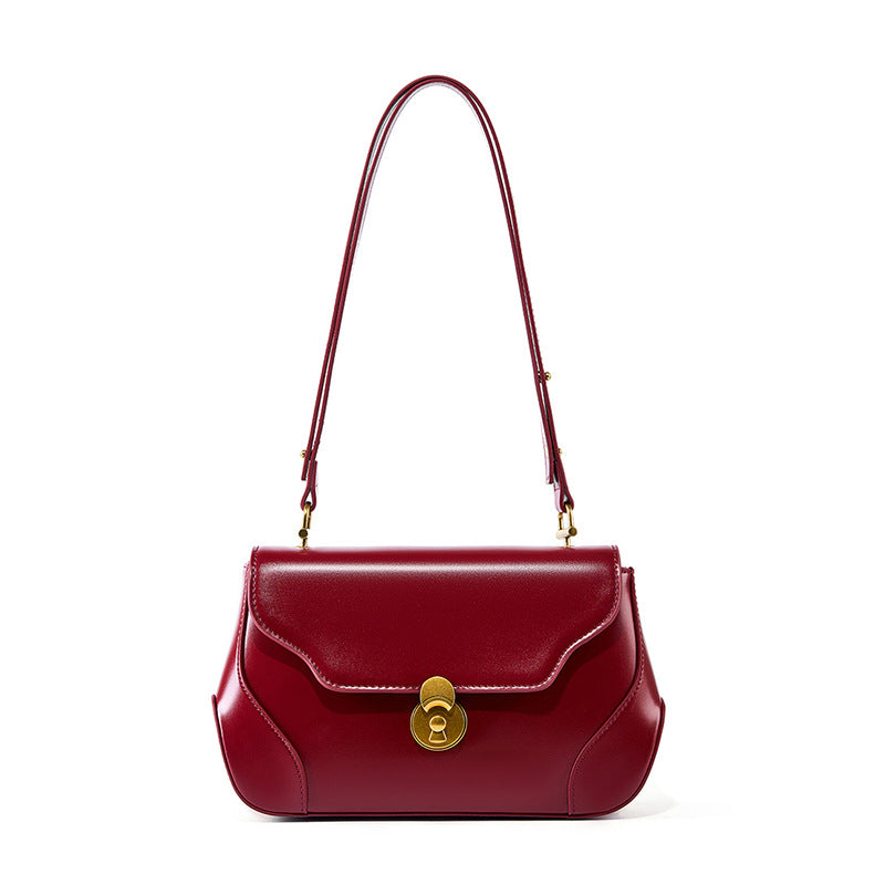VAKKV 2025 Strictly selected popular popular light luxury wedding bag niche underarm bag women's cowhide one shoulder high-end bag Crossbody bride