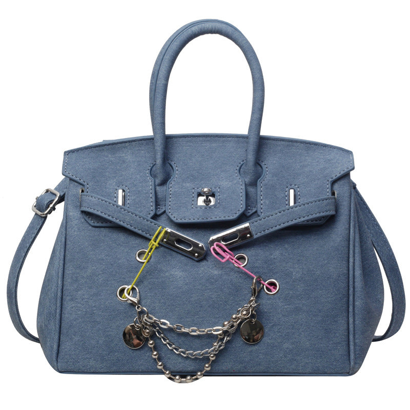 Cross-Border Large Capacity Bag for Women Spring and Summer New Fashion Messenger Bag Popular Portable Birkin Bag