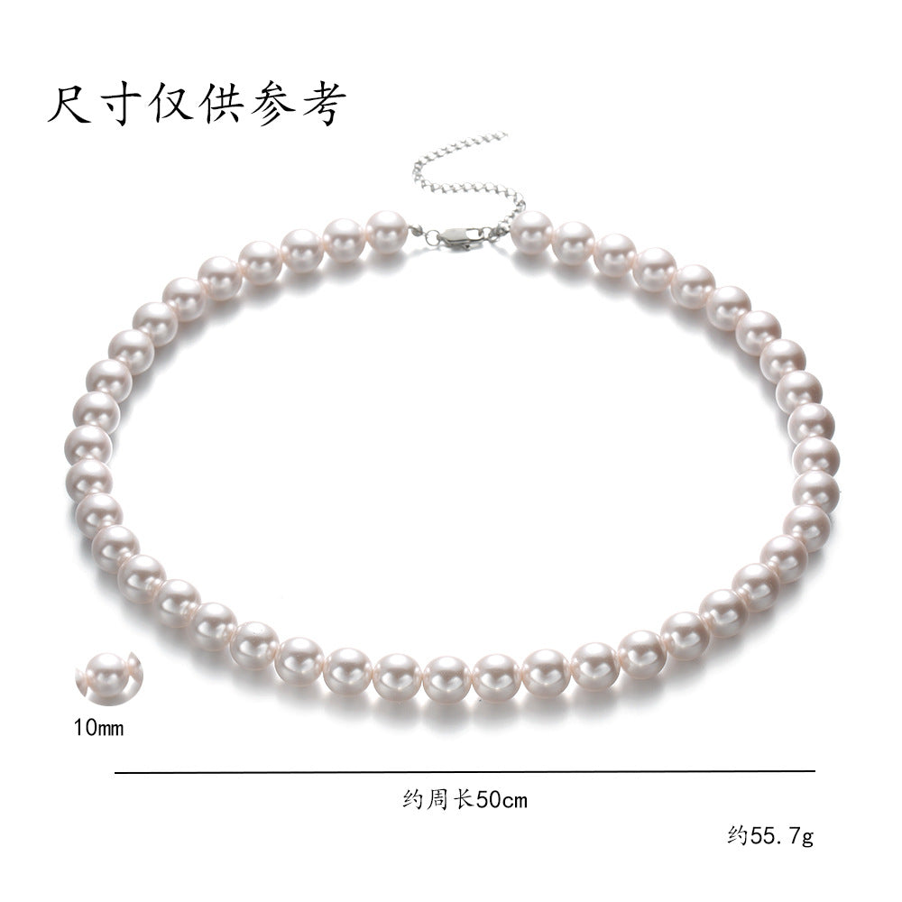 Necklace for Women Fever Same Style Shijia Pearl Clavicle Chain New Graceful and Fashionable Personalized Japanese and Korean Style Necklace