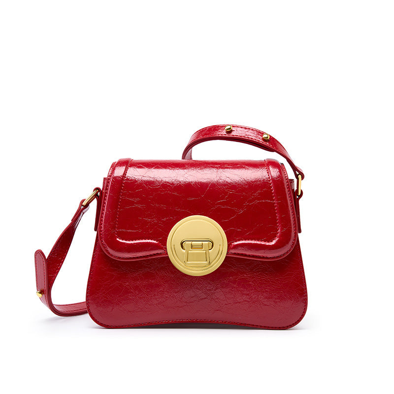 VAKKV 2025 Strictly selected commuter handbag bag popular new women's cowhide underarm bag niche single shoulder crossbody small square bag