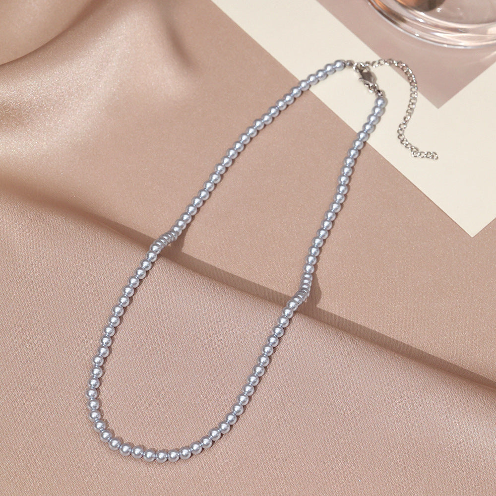 Necklace for Women Fever Same Style Shijia Pearl Clavicle Chain New Graceful and Fashionable Personalized Japanese and Korean Style Necklace