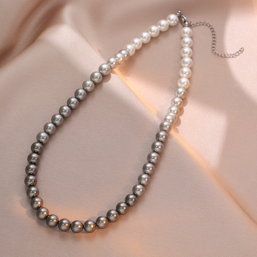 Necklace for Women Fever Same Style Shijia Pearl Clavicle Chain New Graceful and Fashionable Personalized Japanese and Korean Style Necklace