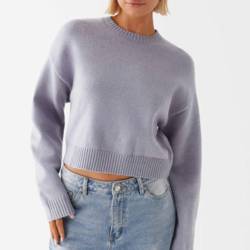 New new knitted sweater women's clothing fashion versatile casual wear loose pullover sweater women