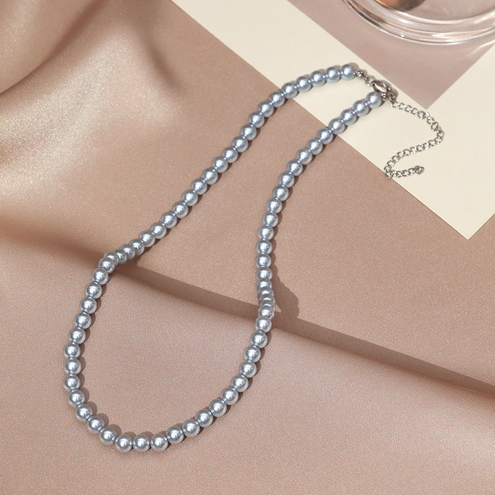 Necklace for Women Fever Same Style Shijia Pearl Clavicle Chain New Graceful and Fashionable Personalized Japanese and Korean Style Necklace