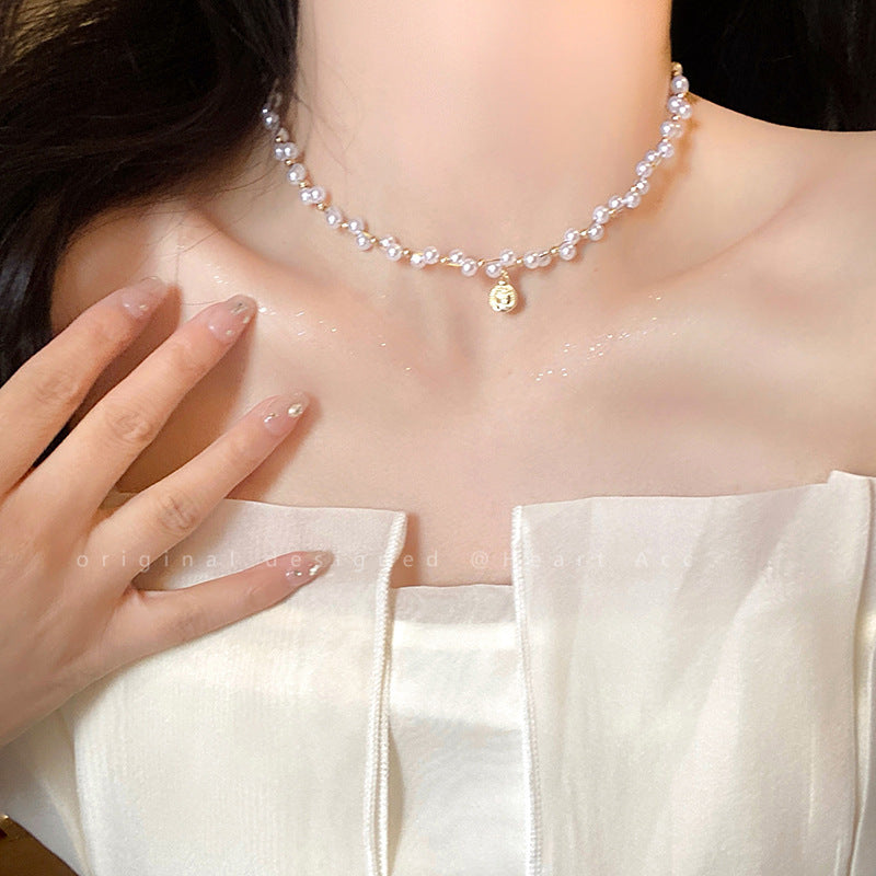 Butterfly Tassel Necklace for Women South Korea Light Luxury High-Grade Clavicle Chain New Popular Minority All-Match Ornament